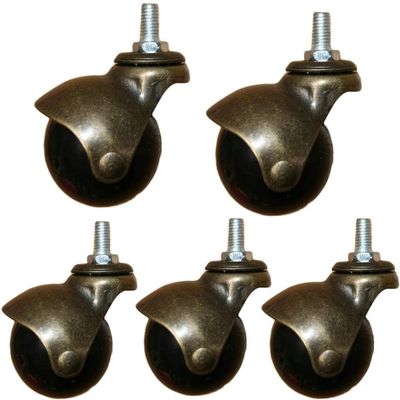 DOWNER Heavy-Duty Casters, Ball Casters for Office Chairs, 2 (Color: One Size, Size: M8)