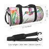 Round Travel Duffel Bag – Garden with Birds and Flowers view 4
