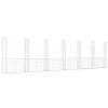JUNZAI U-Shaped Gabion Basket with 7 Columns, Iron, 740 x 20 x 200 cm view 2