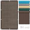AMZYU Balcony Privacy Screen 75 x 200 cm, Brown view 1