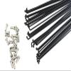 36 Bicycle Spokes, 14G/14K, Black Steel, 268 mm view 2