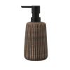 LekLai Ceramic Soap Dispenser, Refillable Lotion/Shampoo Pump, Dark Brown, 400 ml view 1