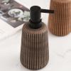 LekLai Ceramic Soap Dispenser, Refillable Lotion/Shampoo Pump, Dark Brown, 400 ml view 3