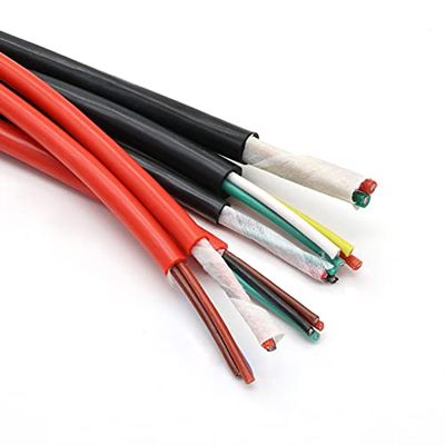 Ultra-Soft Silicone Rubber Cable, 2/3/4-Core, 0.5 mm², Black