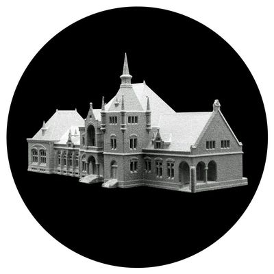 Unpainted Station Building, T Gauge, 1:450