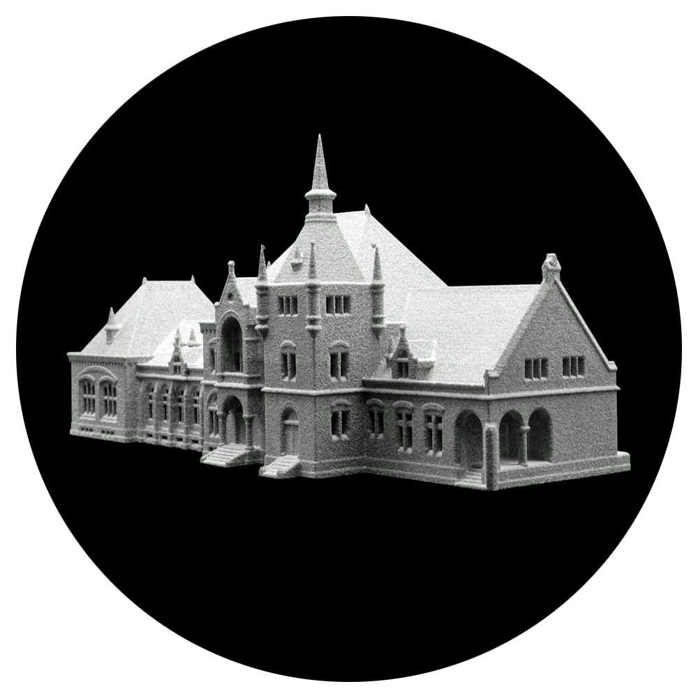 Unpainted Station Building, T Gauge, 1:450