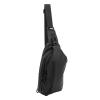 Socobeta Black Men's Nylon Sling Bag with Detachable Strap view 2