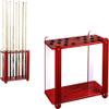 BAZAC 18-Cue Rack, Red Wood Grain, Excellent Quality and Appearance, Space-Saving Pool Cue Holder view 1
