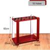BAZAC 18-Cue Rack, Red Wood Grain, Excellent Quality and Appearance, Space-Saving Pool Cue Holder view 2