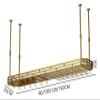 MAZAGE Industrial Retro Adjustable Hanging Wine Glass Rack view 2