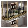 MAZAGE Industrial Retro Adjustable Hanging Wine Glass Rack view 3