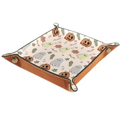 Square Leather Dice Tray