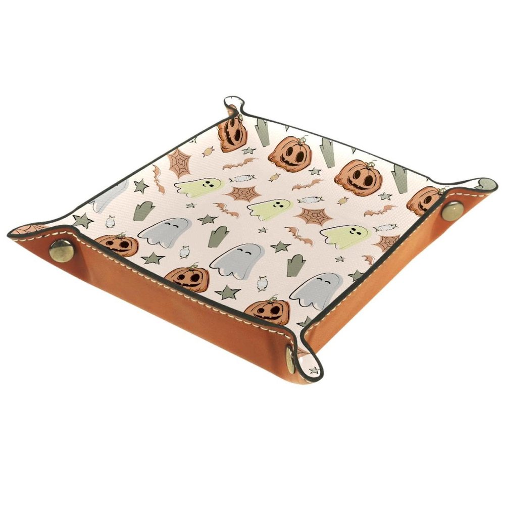 Square Leather Dice Tray