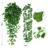 Vinabo Artificial Ivy, 12-Piece Ivy Garland, 2.1 m Green Ivy Vine for Garden, Wedding, Party, Wall Decor, Halloween and Patio view 3