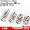 Cylindrical Compression Spring, 65Mn Steel, 0.9 mm Wire Diameter, 300 mm Length, 15 mm Size, 1 Piece view 2