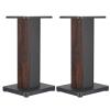 sourcing map Wood-Grain Speaker Stands, 1 Pair, 19.7 in (50 cm) view 1