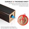 sourcing map Wood-Grain Speaker Stands, 1 Pair, 19.7 in (50 cm) view 4