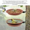 Sxhlseller Tree-Mounted Bird Bath, Hanging Bird Bath with Large Capacity and Sturdy Metal Ring, Easy-to-Install Platform Bird Bath for the Garden view 3