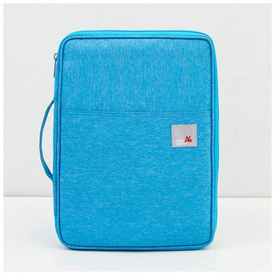 Waterproof Oxford A4 File Folder, Sky Blue