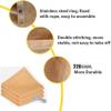 Waterproof Rectangular Sun Shade Sail, 1.8 x 10 m, Yellow view 2