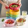 NOVSKI Ceramic Bowl with Handle, Red view 4