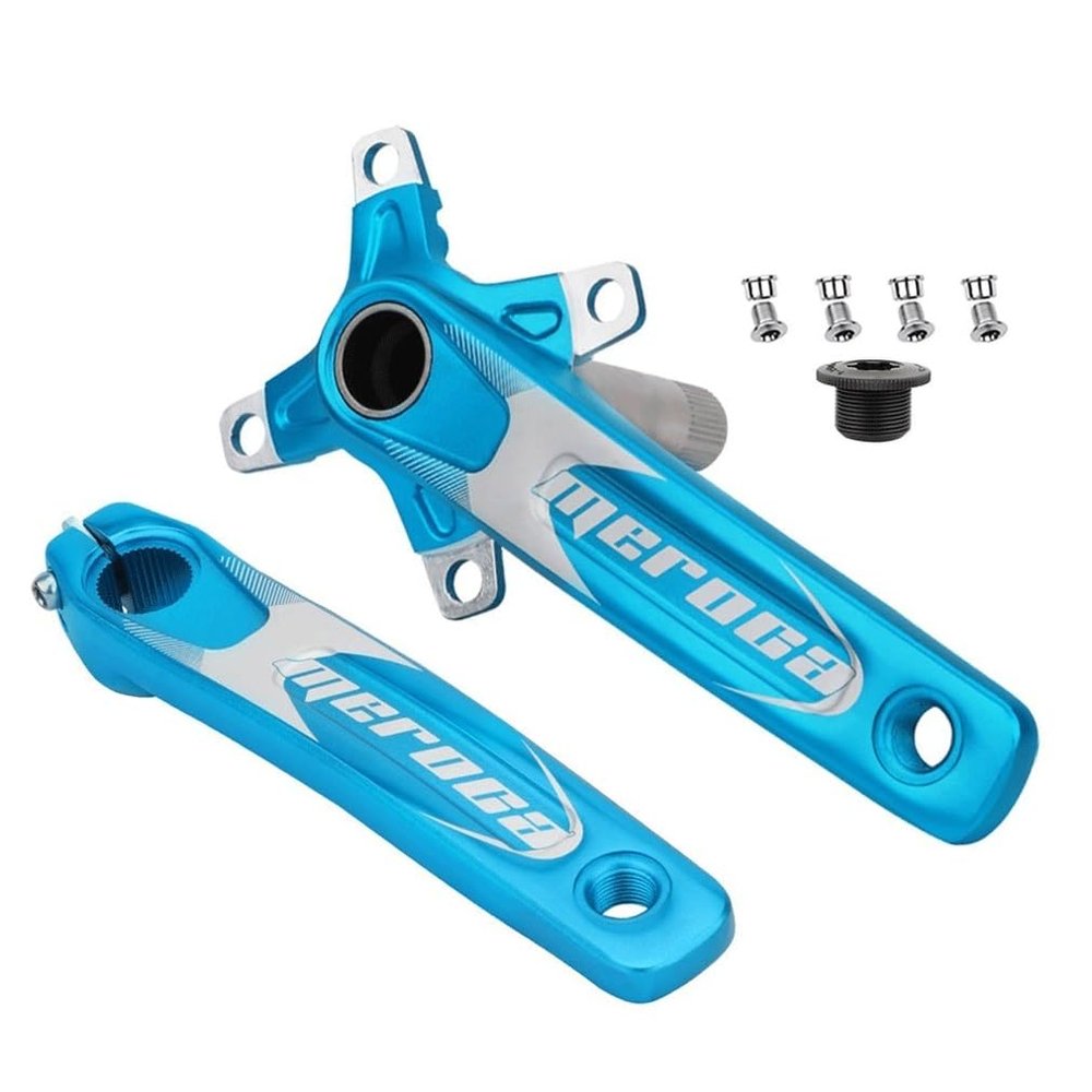 HIMALO 170 mm MTB Hollow Crank Arm Set, 64/104 BCD, Blue