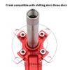HIMALO 170 mm MTB Hollow Crank Arm Set, 64/104 BCD, Blue view 3