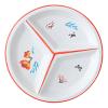 Meiiron Divided Ceramic Serving Plate, 3 Compartments, Color B view 1