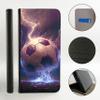 CoverHeld iPhone 14 Flip Case, Faux Leather, Design 3498 Abstract Soccer Lightning view 2