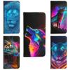 CoverHeld iPhone 14 Flip Case, Faux Leather, Design 3498 Abstract Soccer Lightning view 3