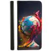 CoverHeld Flip Case for Xiaomi Redmi 9, Faux Leather, Design 3496, Colorful Soccer view 1