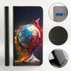CoverHeld Flip Case for Xiaomi Redmi 9, Faux Leather, Design 3496, Colorful Soccer view 2