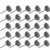 KiheNe 25/50-Piece Mini Brush Abrasive Sponge Nylon Fiber Abrasive Head Polishing Wheel, 1 Inch/25 mm Set (Color: Gray, 25 Pieces; Size: 3 Layers, 2.35 mm) view 1