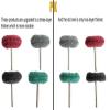 KiheNe 25/50-Piece Mini Brush Abrasive Sponge Nylon Fiber Abrasive Head Polishing Wheel, 1 Inch/25 mm Set (Color: Gray, 25 Pieces; Size: 3 Layers, 2.35 mm) view 4