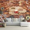 3D Customizable Photo Wallpaper, Retro Café Brick Wall, Waterproof Peel-and-Stick, 200 x 150 cm view 4