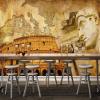 Custom 3D Wall Mural, Retro Building Figures, Peel-and-Stick, 400 x 280 cm view 4