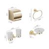 Bathroom Towel Holder & Accessory Set, Brushed Gold view 4
