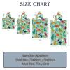 Chickwin Microfiber Changing Robe Poncho Towel with Hood, Green Circle, 70 x 90 cm view 4
