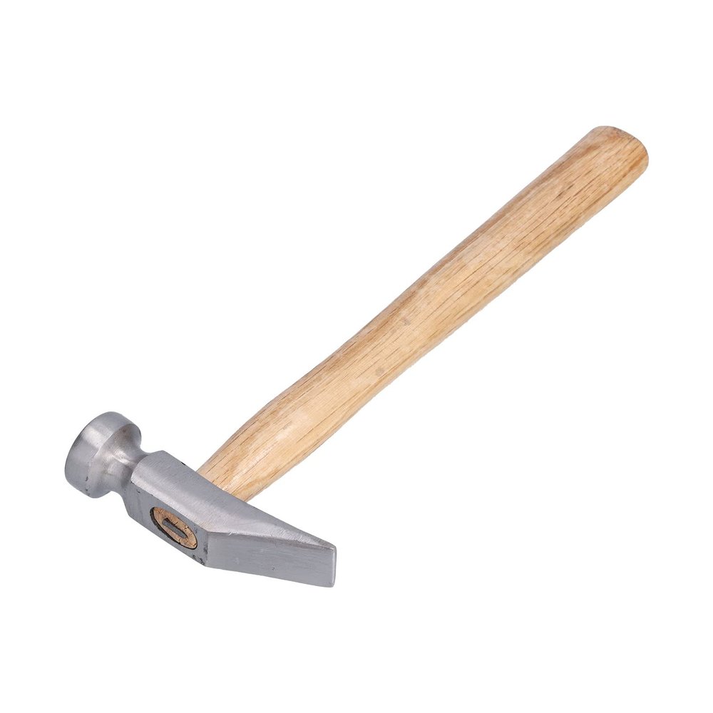 25 cm All-Steel Shoe Upper Hammer with Pine Wood Handle for Shoe Repair and Leatherworking
