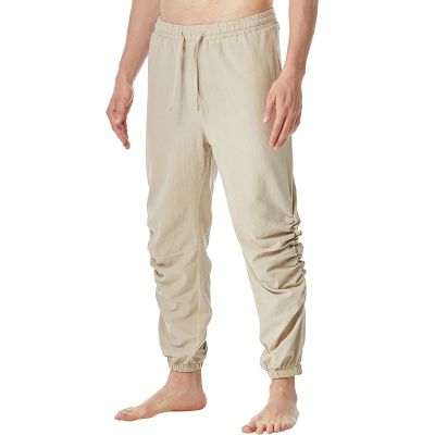 Beokeuioe Medieval Pirate Pants Costume, Black Lace-Up Trousers