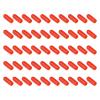 M METERXITY 100-Pack Rubber End Caps, Round Protectors for Outdoor Screws and Threads, 3.5 mm ID, Red view 1