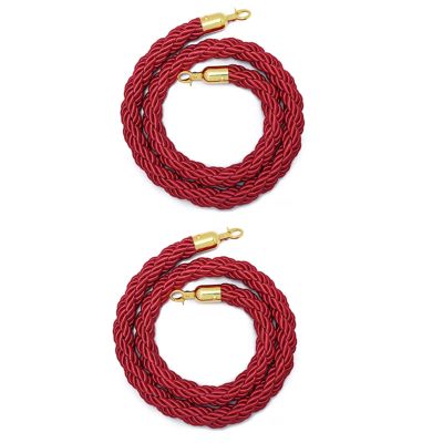 Braided Rope for Crowd Control, 1–5 m, Red, 4.5 m/14.7 ft