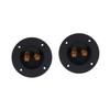 Round Speaker Binding Posts, Black, 2-Piece, ABS and Copper view 1