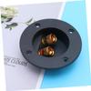Round Speaker Binding Posts, Black, 2-Piece, ABS and Copper view 2