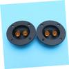 Round Speaker Binding Posts, Black, 2-Piece, ABS and Copper view 4