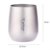 RANRAO 120 ml Ultralight Double-Wall Titanium Camping Cup view 3