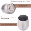 RANRAO 120 ml Ultralight Double-Wall Titanium Camping Cup view 4