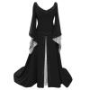 Women's Medieval Vintage Maxi Dress with Trumpet Sleeves view 1