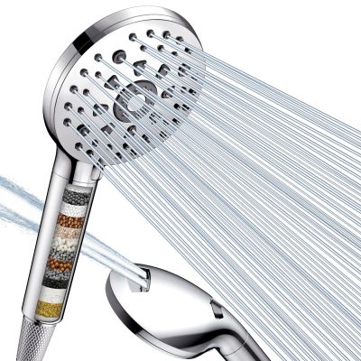 Digiroot Shower Head with 15-Stage Filter, 7 Spray Settings, 1.5 m Hose