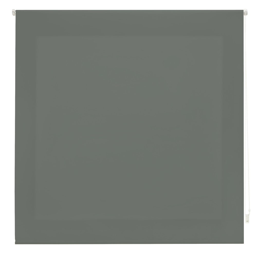 Decorblind Solid-Color Sheer Roller Blind, Pastel Gray, 140 x 175 cm
